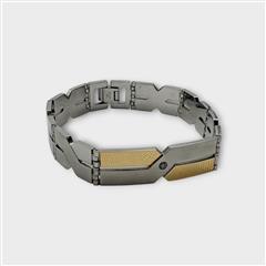 Dolan Bullock Milan Diamond Two-Tone Bracelet 18kt & S. Steel